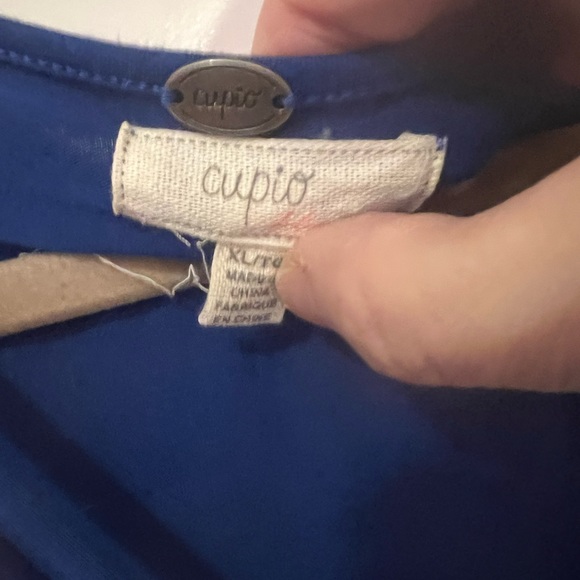 Cupio Sexy TShirt Dress in Bright Blue XL - Picture 2 of 7